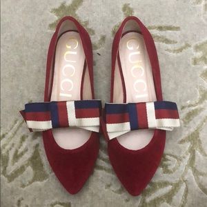Velvet ballet flats with Sylvie bow - Fall 2017
